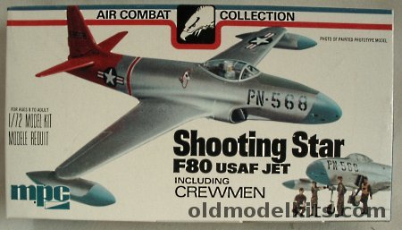 MPC 1/72 Lockheed F-80 Shooting Star With Ground Crew - (ex Airfix), 22105 plastic model kit